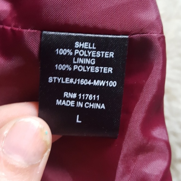 Potter's Pot Karen Open Collarless Blazer in red - Picture 4 of 4